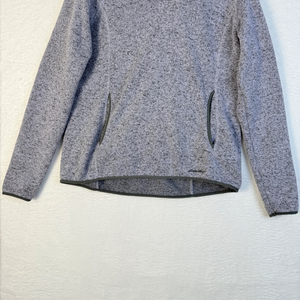 Eddie Bauer Women V Neck Pullover Fleece Sweatshirt Purple Lavender Size L - Picture 4 of 11